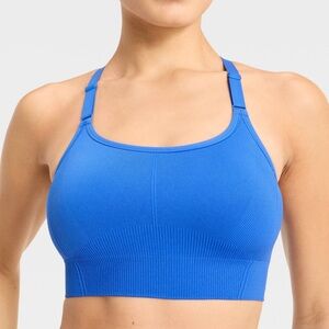 All In Motion Seamless Medium Support Cami Sports Bra, Royal Blue, Size M